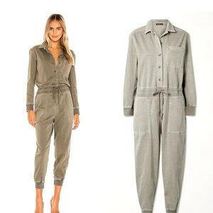 James Perse Gray Utility Jumpsuit